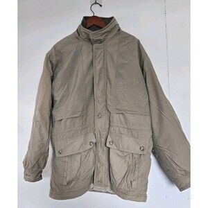 Vintage LL Bean Coat Mens Large Beige Goretex‎ Parka USA Outdoor Winter